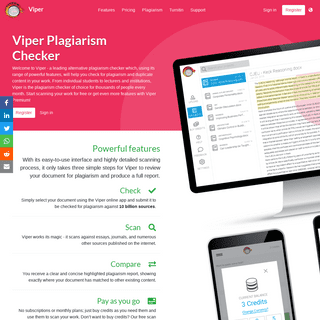 Plagiarism Checker | Viper Online