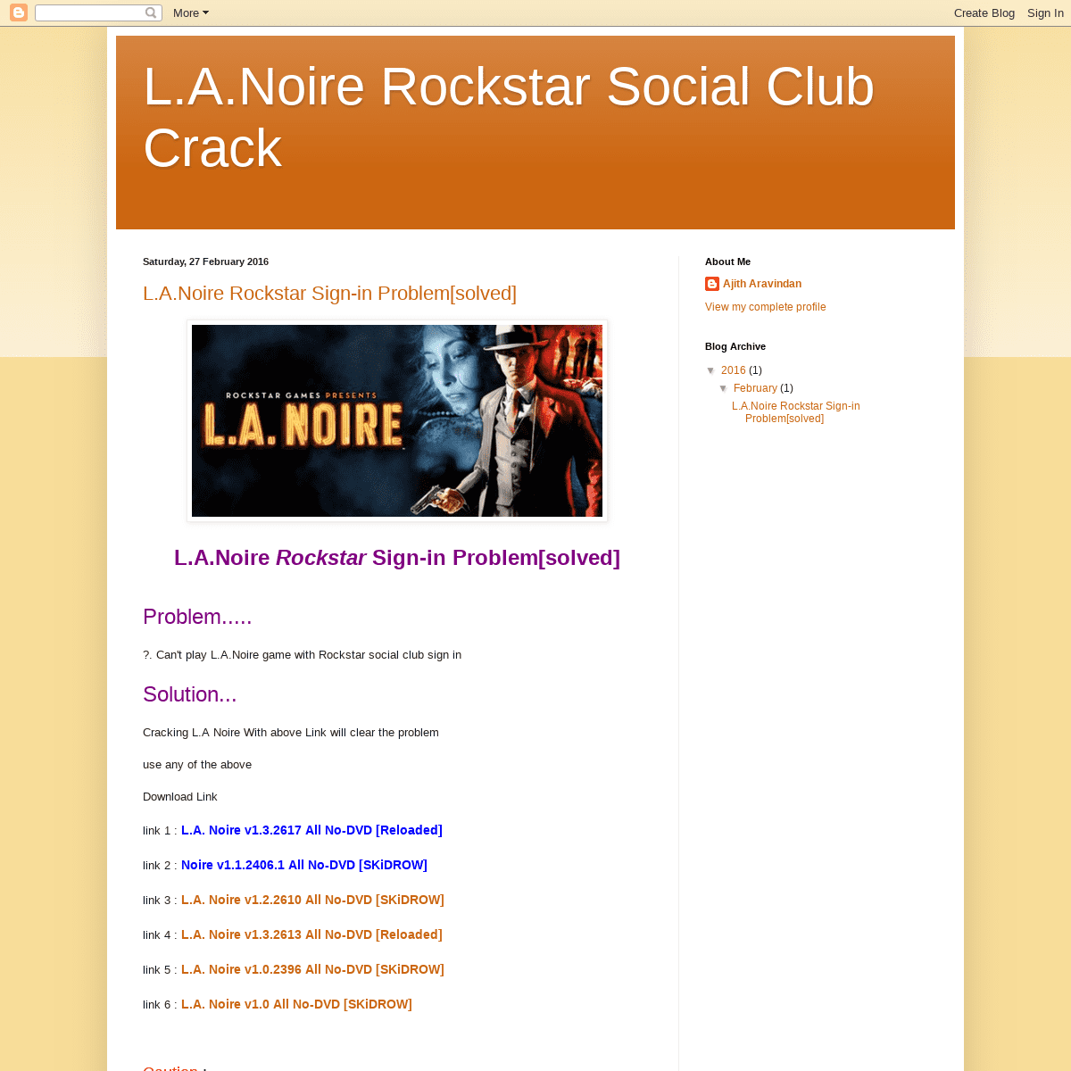 L.A.Noire Rockstar Social Club Crack