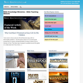 Bible Knowledge Ministries - Bible Teaching Website