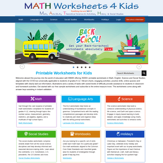 Worksheets for Kids | Free Printables for K-12