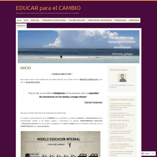 EDUCAR para el CAMBIO â€“ Ideas para un nuevo modelo educativo y de crecimiento personal basado en el coaching.