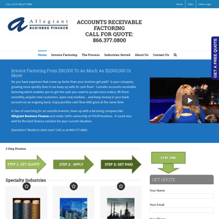 Accounts Receivable Factoring - Allegiant Business Finance