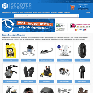 Scooter & brommeronderdelen. Goedkoopste scooter parts online