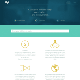 flyt | URL Shortener that allows you to track sales and manage your links