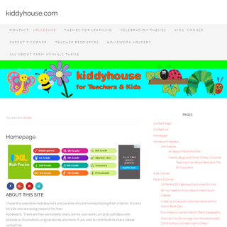 Resource Center for Teachers and Kids | kiddyhouse.com – The Site for Kids and Teachers