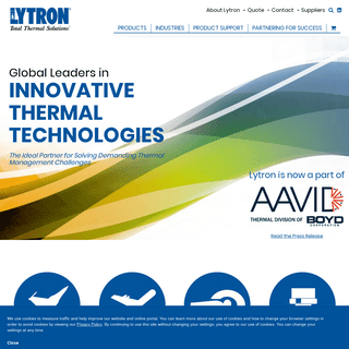 Cold Plates, Chillers, Cooling Systems, Heat Exchangers, and Liquid Cooling – Lytron Inc