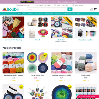 Yarn, Patterns and Accessories - Hobbii.com