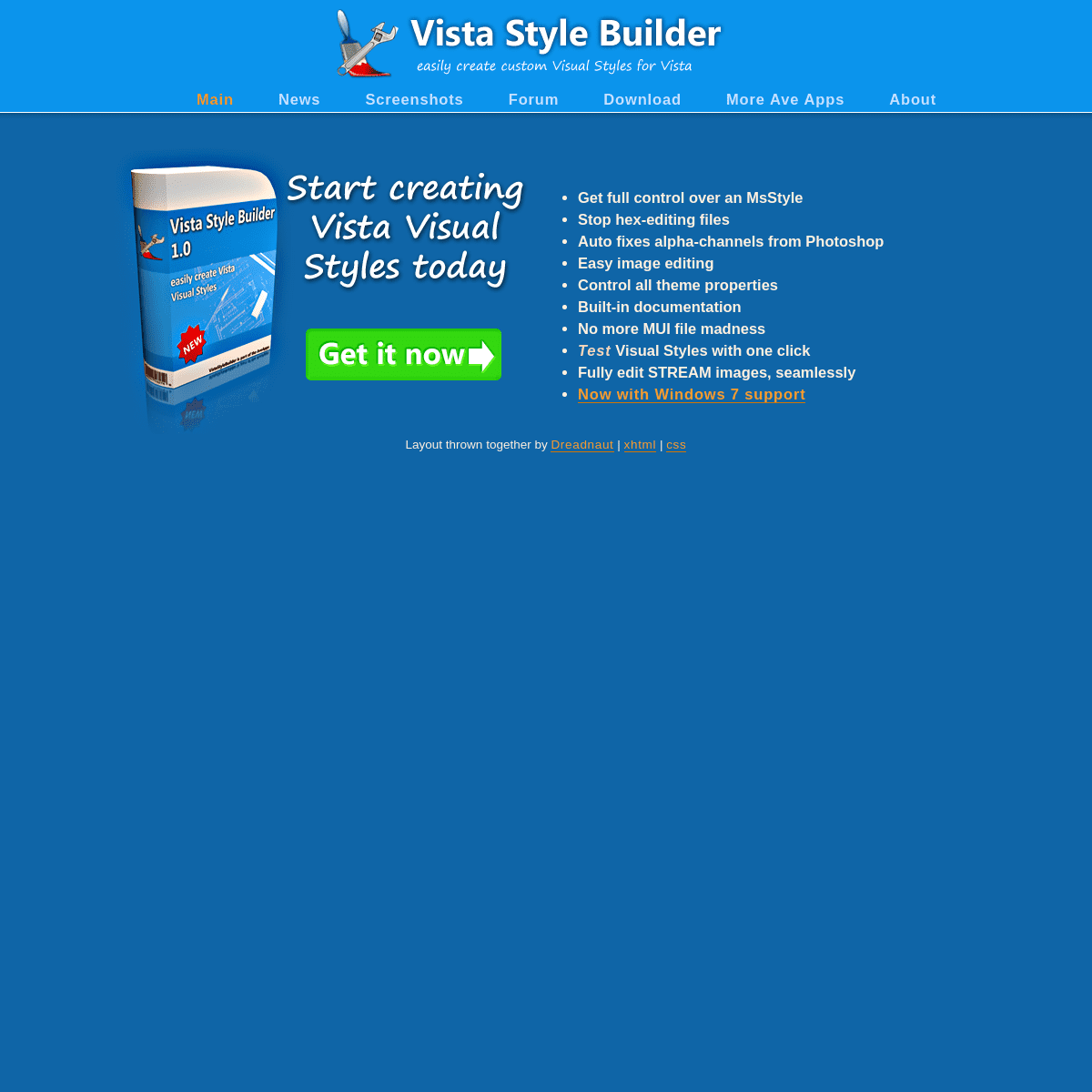 Ave's Windows Style Builder
