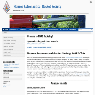 Monroe Astronautical Rocket Society – NAR Section #136