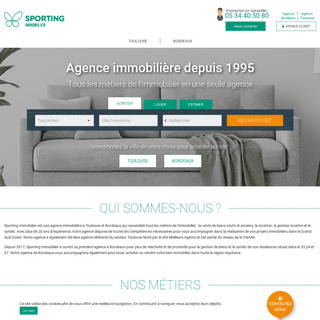 A complete backup of sporting-immobilier.fr