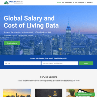 Global Salary and Cost of Living Data Easy Online Access - ERI | SalaryExpert