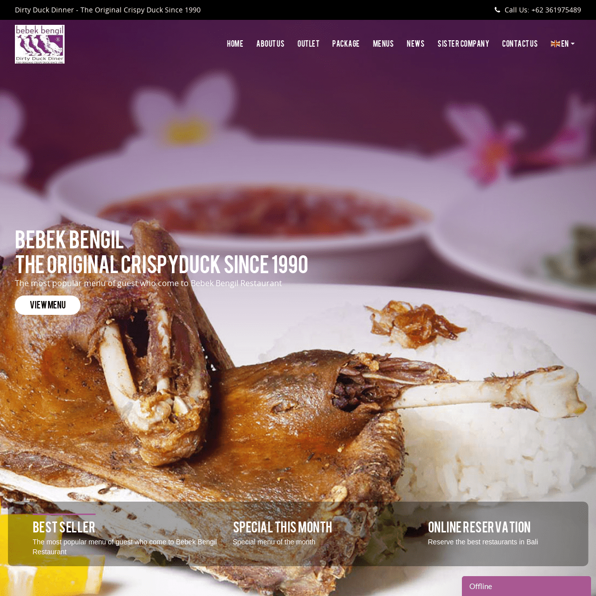 The Best Original Crispy Duck in Bali Since 1990 - Bebek Bengil Restaurant