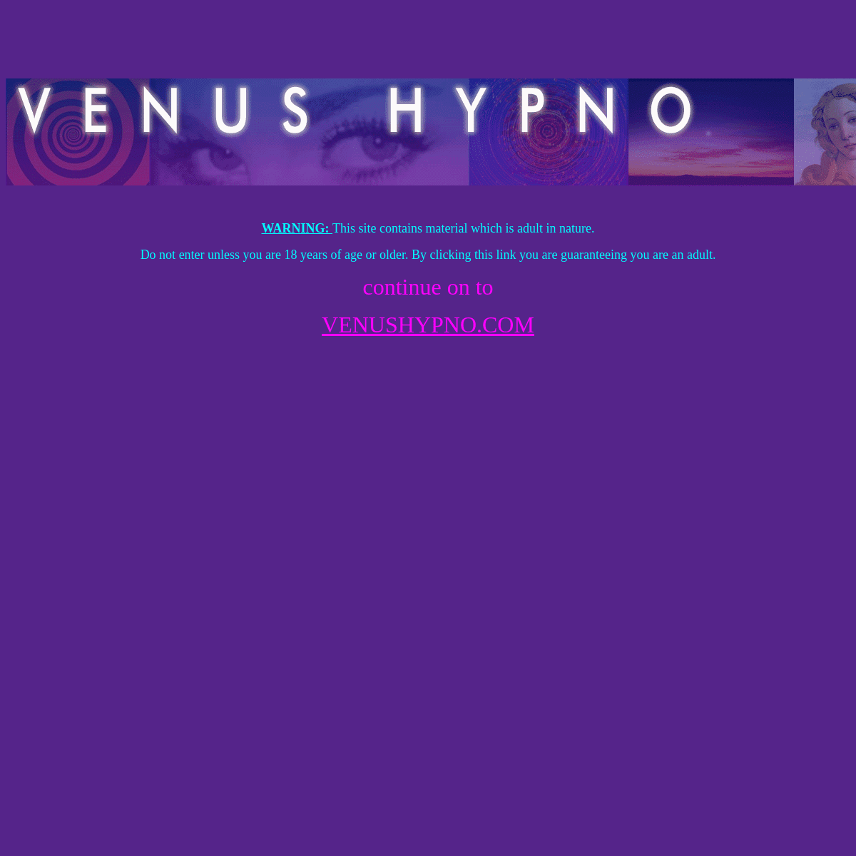 A complete backup of venushypno.com