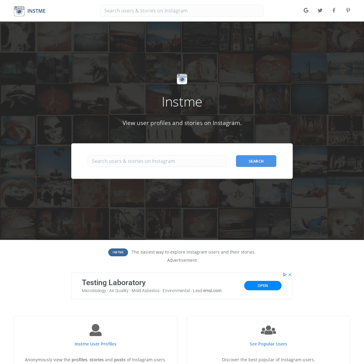 A complete backup of instme.com