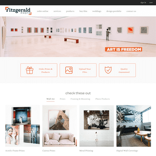 Welcome to Fitzgerald Imaging! Order online prints from quality photo paper, order imaging products.