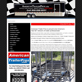 Home - American Trailer Pros - Cargo Trailers, Enclosed Trailers, Concession Trailers