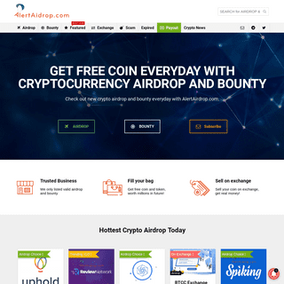 Alert Airdrop - Daily Update Free Crypto Airdrop - Free Coin & Token