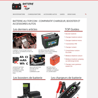 Batterie-au-top.com : Comparatif chargeur, booster et accessoires autos