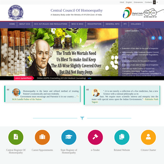 CCH | Central Council Of Homoeopathy