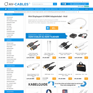 Av-Cables.dk - Kabler - Billige kabler til billede, lyd & computer – Prisgaranti
