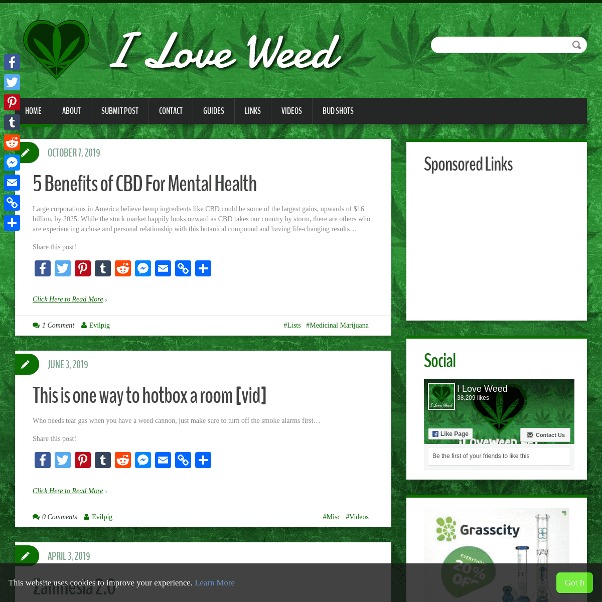 A complete backup of iloveweed.net