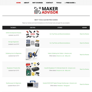 Maker Advisor - Best Tools and Gear for Makers