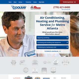 Coolray Heating & Air Conditioning - HVAC -  Atlanta, GA