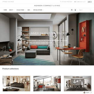 Bonbon Compact Living | Sofa Beds, Storage Beds, Wall Beds. London UK