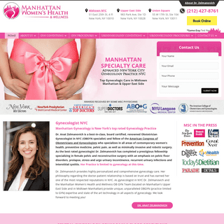 Best Female Gynecologist NYC (OBGYN New York) Gynecology Manhattan