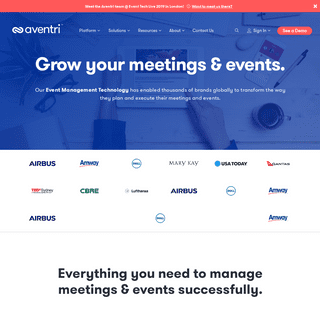 Aventri | Event & Meeting Management Technology