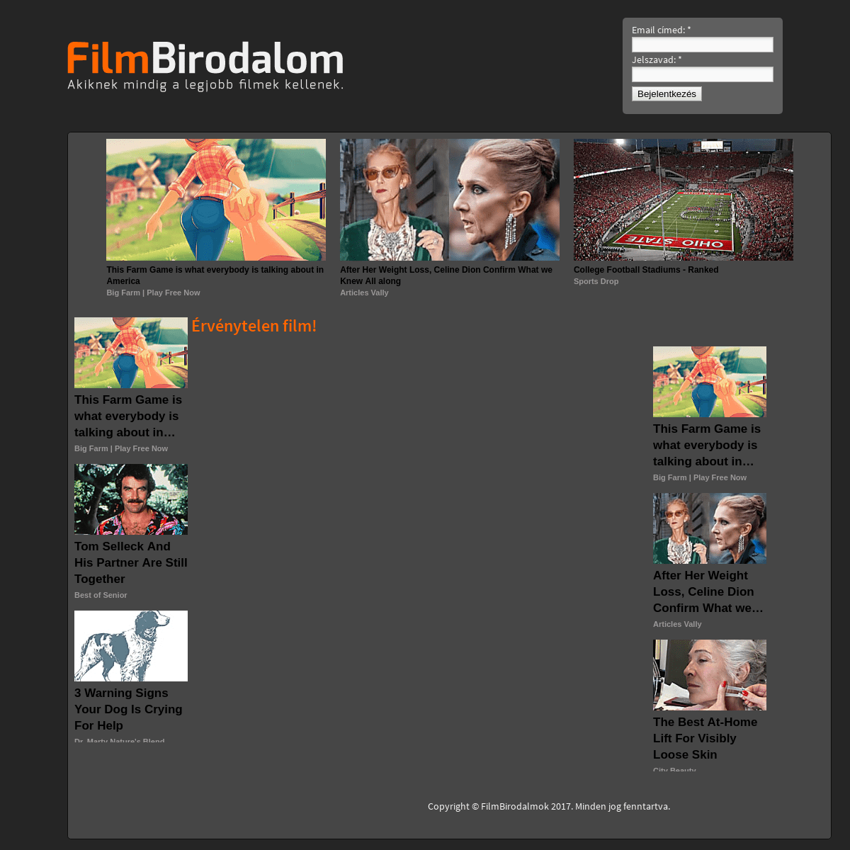 FilmBirodalmok.com online film - Érvénytelen film!
