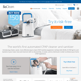  CPAP Device, Mask Cleaner & Sanitizer Machine | SoClean CPAP Solutions 