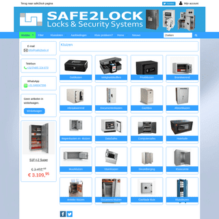 Kluizen | Safe2lock Webshop