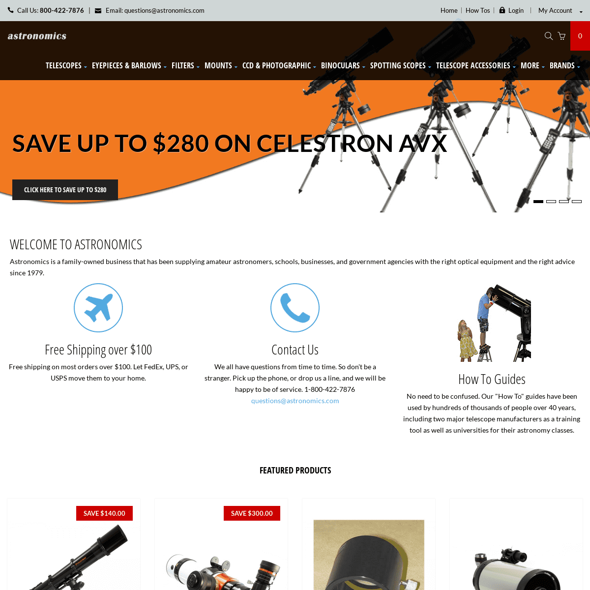 A complete backup of astronomics.com