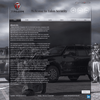 Talon Security | Security Company Iraqi Secuity Company, Privte guard