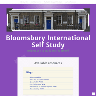Bloomsbury International Self Study – Helping you to study outside school!