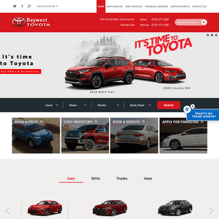 Baywest Toyota- New & Used Toyota Dealer - Owen Sound, Ontario
