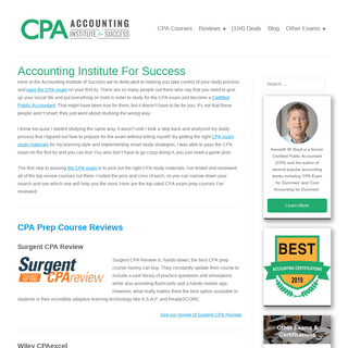Compare CPA Exam Review Courses | Accounting Institute for Success