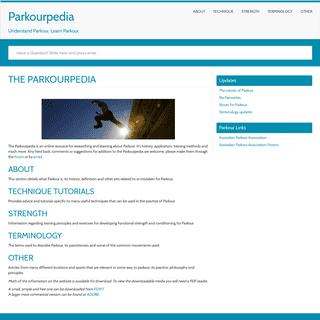 Parkourpedia â€“ Understand Parkour. Learn Parkour.