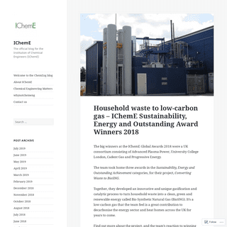 IChemE – The official blog for the Institution of Chemical Engineers (IChemE)