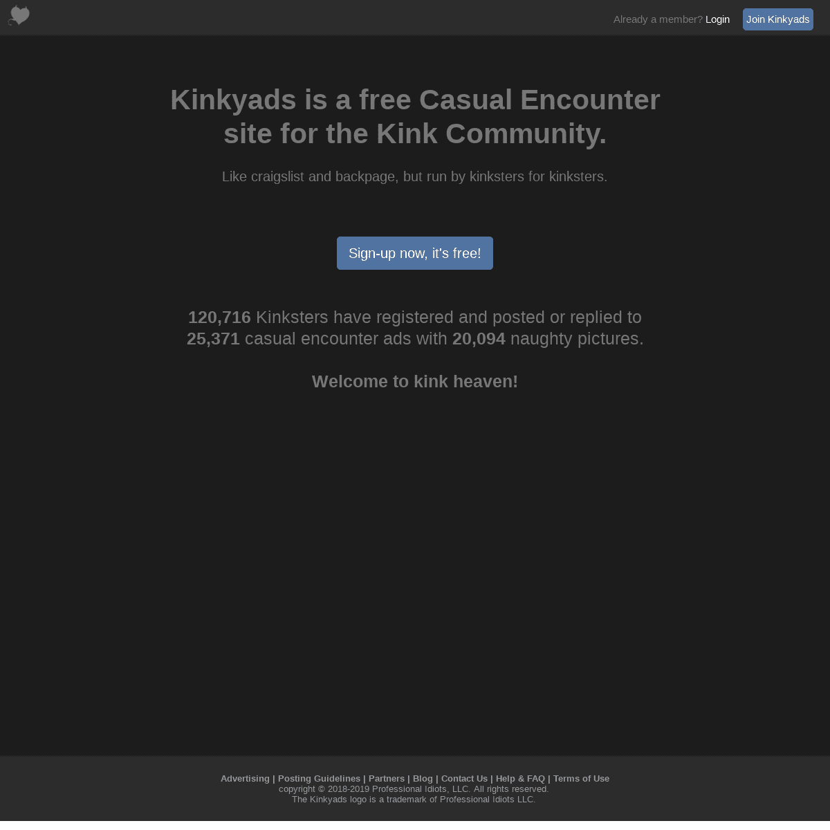 Casual Encounters just like Craigslist and Backpage | Kinkyads