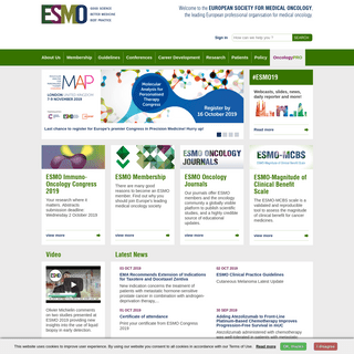 European Society for Medical Oncology | ESMO