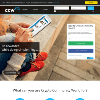 Crypto Community World - Get rewarded for your online activites