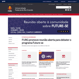Página inicial - Universidade Federal do Rio Grande - FURG