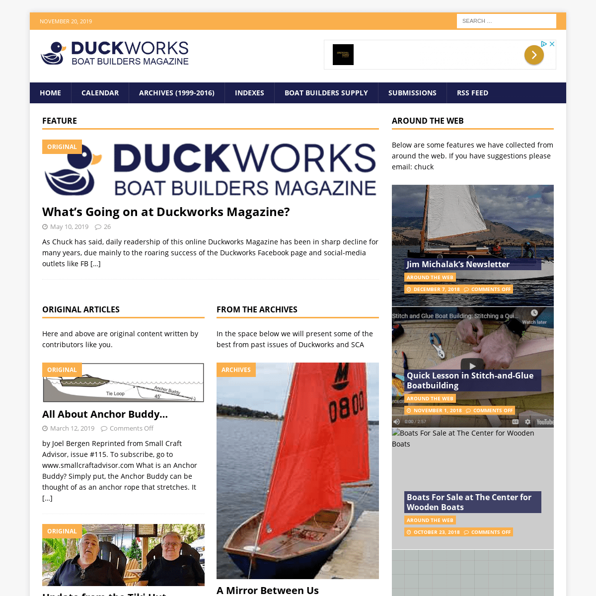 A complete backup of duckworksmagazine.com