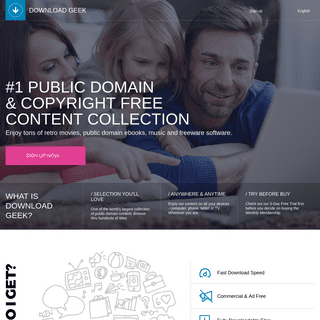 Download Geek — #1 Public Domain & Copyright Free Content Collection