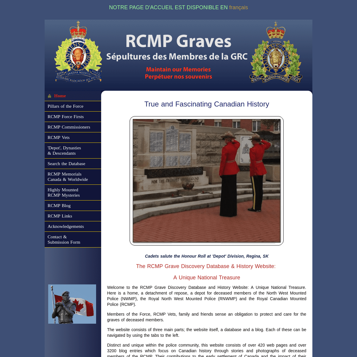 National RCMP Graves Website & Database