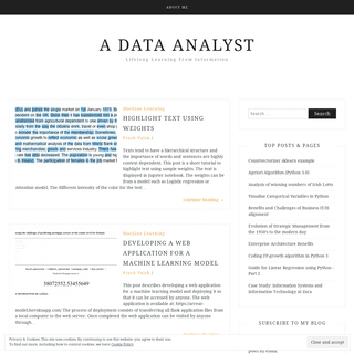 A Data Analyst - Lifelong Learning From Information
