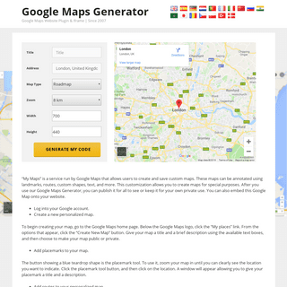▷ Google Maps Generator | Embed Responsive Iframe => 100% Free!