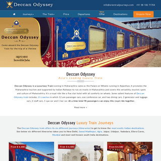 Deccan Odyssey - Asia's Leading Luxury Train